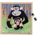 Puzzle en bois de 144 pièces, les singes - Ma Rentrée Facile