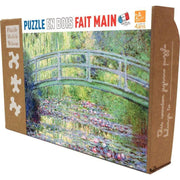 Puzzle Michèle Wilson en bois d"environ 24 pièces, LE PONT JAPONAIS de Claude MONET - Ma Rentrée Facile