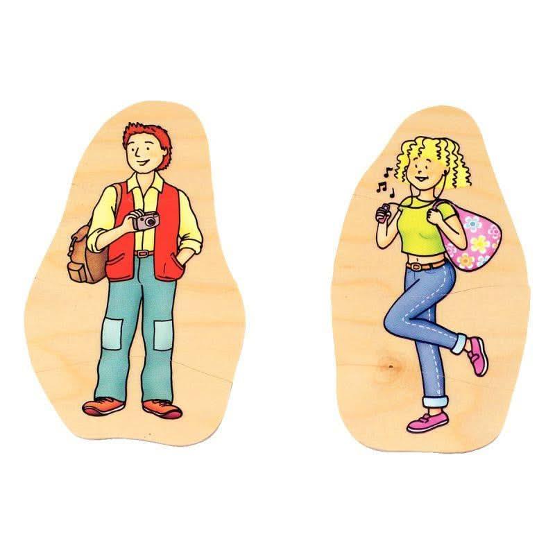 Puzzle en bois multi-niveaux sur le thème du cycle de la vie - Ma Rentrée Facile