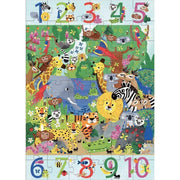 Puzzle géant de 1 à 10, la jungle - Ma Rentrée Facile