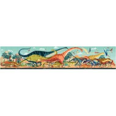 Puzzle panoramique 100 pièces, l'ère des dinosaures - Ma Rentrée Facile