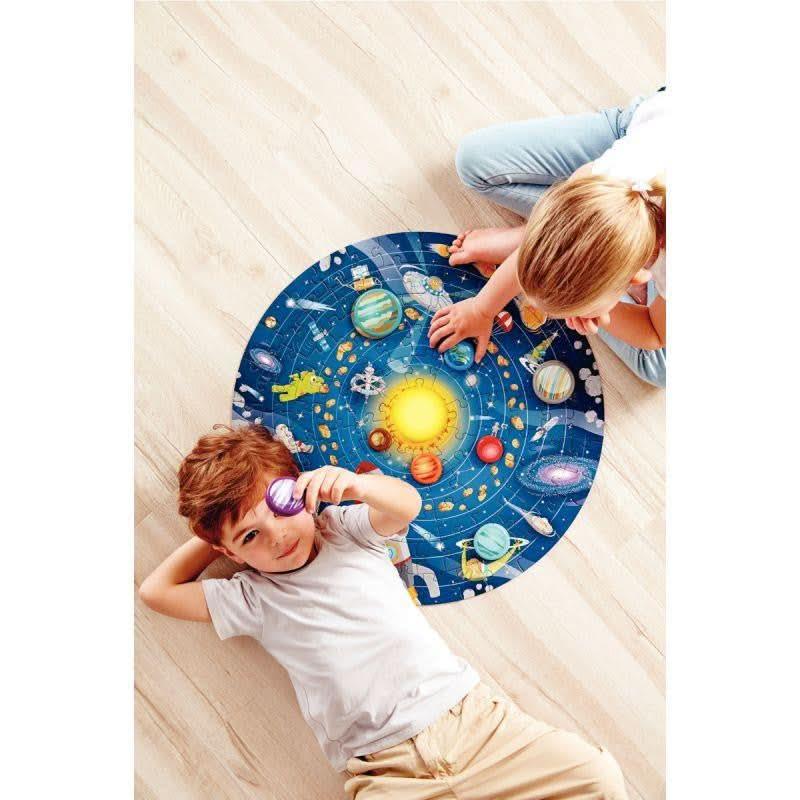 Puzzle rond 102 pièces, le système solaire - Ma Rentrée Facile