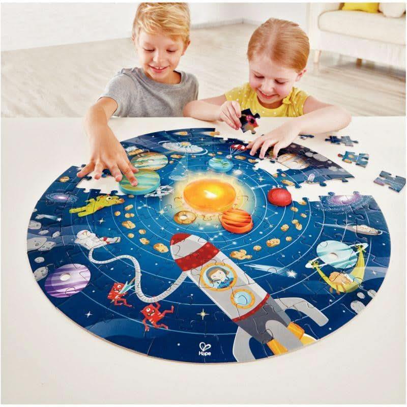 Puzzle rond 102 pièces, le système solaire - Ma Rentrée Facile