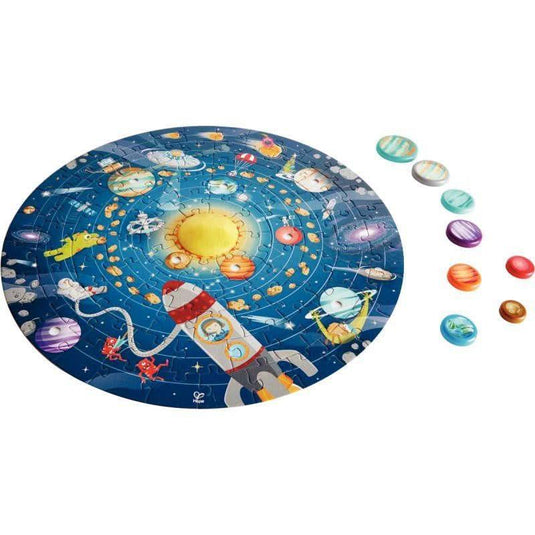 Puzzle rond 102 pièces, le système solaire - Ma Rentrée Facile