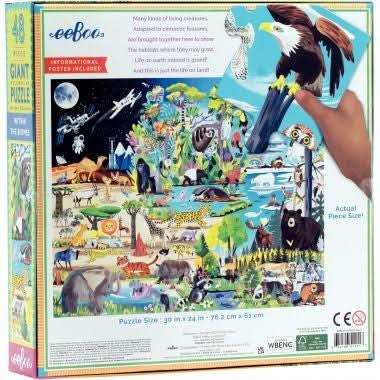 Puzzle XL de 48 pièces dans la nature EEBOO - Ma Rentrée Facile