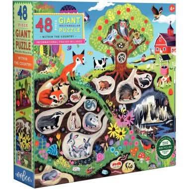 Puzzle XL de 48 pièces la vie sous terre EEBOO - Ma Rentrée Facile
