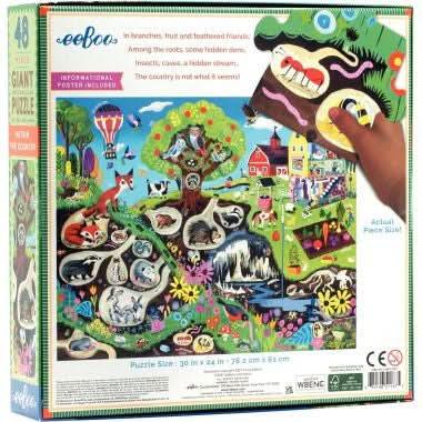 Puzzle XL de 48 pièces la vie sous terre EEBOO - Ma Rentrée Facile