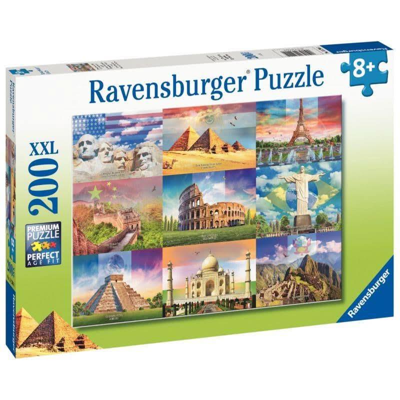 Puzzle XXL 200 pièces, les monuments du monde RAVENSBURGER - Ma Rentrée Facile