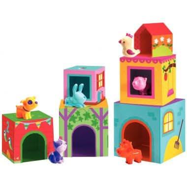 Pyramide 6 cubes Topanifarm DJECO - Ma Rentrée Facile