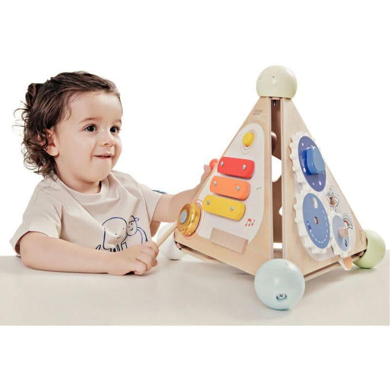 Pyramide d'activités sensorielles en bois - Ma Rentrée Facile