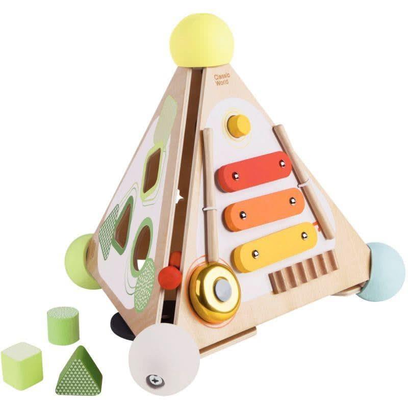 Pyramide d'activités sensorielles en bois - Ma Rentrée Facile