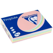 Ramette de 500 feuilles de papier 80g de format A3 assortis pastel TROPHEE CLAIREFONTAINE - Ma Rentrée Facile