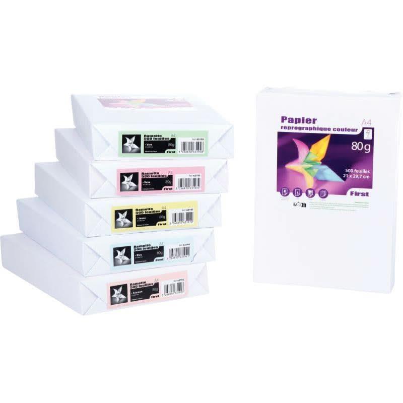 Ramette de 500 feuilles de papier 80g, format A3, bleu FIRST - Ma Rentrée Facile