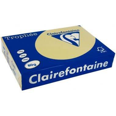 Ramette de 500 feuilles de papier 80g de format A3 caramel TROPHEE CLAIREFONTAINE - Ma Rentrée Facile