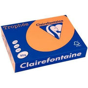 Ramette de 500 feuilles de papier 80g de format A3 clémentine TROPHEE CLAIREFONTAINE - Ma Rentrée Facile
