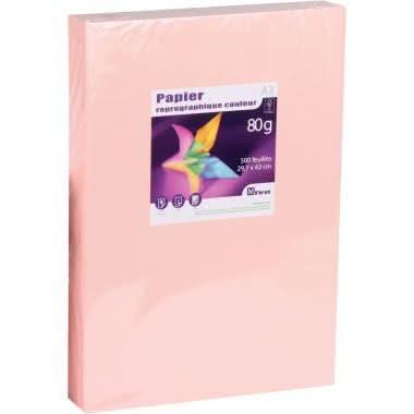 Ramette de 500 feuilles de papier 80g de format A3 saumon FIRST - Ma Rentrée Facile