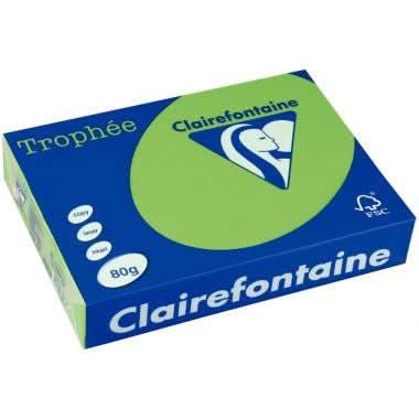 Ramette de 500 feuilles de papier 80g de format A3 vert menthe TROPHEE CLAIREFONTAINE - Ma Rentrée Facile