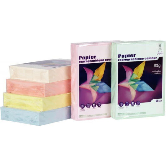 Ramette de 500 feuilles de papier 80g de format A4 bleu FIRST - Ma Rentrée Facile