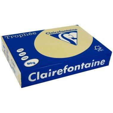 Ramette de 500 feuilles de papier 80g de format A4 caramel TROPHEE CLAIREFONTAINE - Ma Rentrée Facile