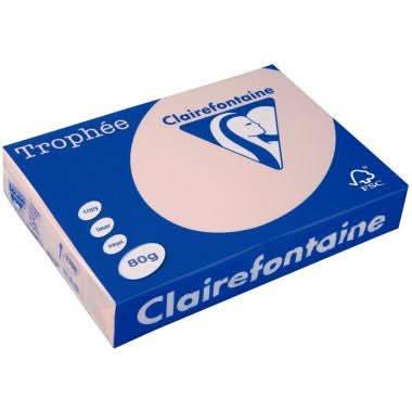 Ramette de 500 feuilles de papier 80g de format A4 saumon TROPHEE CLAIREFONTAINE - Ma Rentrée Facile
