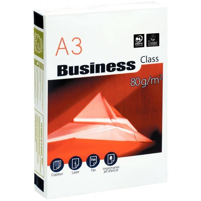 Ramette de 500 feuilles de papier blanc 80g de format A3 BUSINESS - Ma Rentrée Facile