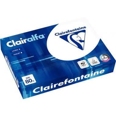 Ramette de 500 feuilles de papier blanc 80g de format A4 CLAIRALFA - Ma Rentrée Facile