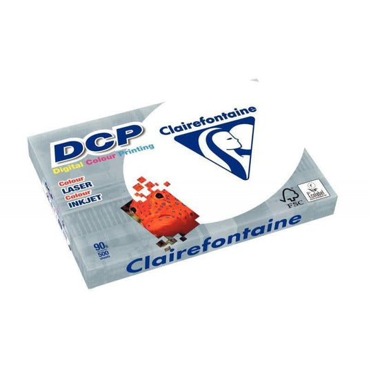 Ramette de 500 feuilles de papier blanc 90g, A3, spécial imprimantes laser, DCP Clairefontaine - Ma Rentrée Facile