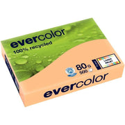 Ramette de 500 feuilles de papier recyclé 80g de format A3 saumon EVERCOLOR - Ma Rentrée Facile