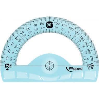 Rapporteur 180° 12cm incassable Maped Study - Ma Rentrée Facile