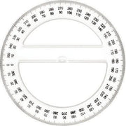 Rapporteur cristal 360° 12cm - Ma Rentrée Facile