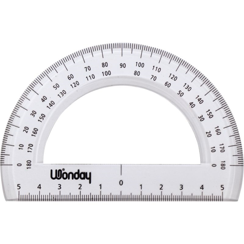 Rapporteur Demi-cercle MINERVA 15 Cm | Graduation En Grades | Transparent Et Précis | Fabriqué En France