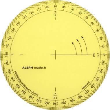 Rapporteur géométrie 360° Aleph - Ma Rentrée Facile