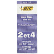 Recharge 2-4 couleurs pointe fine bleu - Ma Rentrée Facile