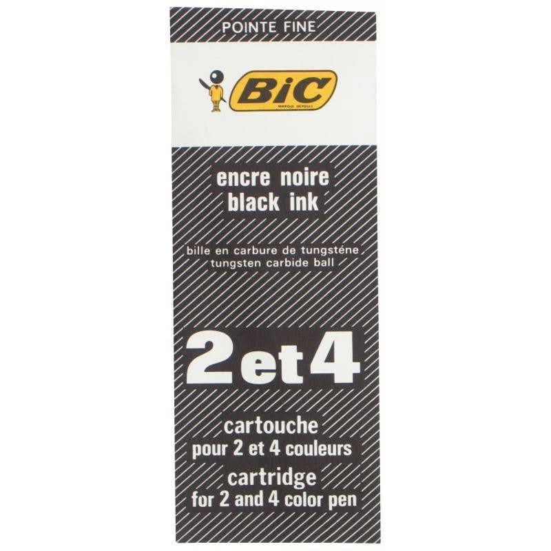 Recharge 2-4 couleurs pointe fine noir - Ma Rentrée Facile