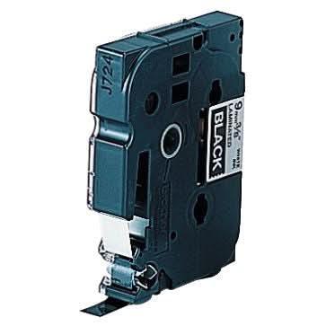 Recharge de ruban BROTHER TZE, texte blanc, fond noir, 9 mm - Ma Rentrée Facile