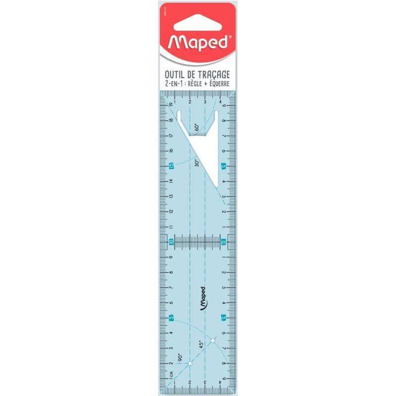 Règle équerre 20cm Maped - Ma Rentrée Facile