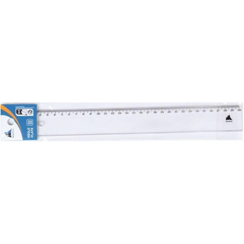 Règle plate cristal 30 cm - Ma Rentrée Facile