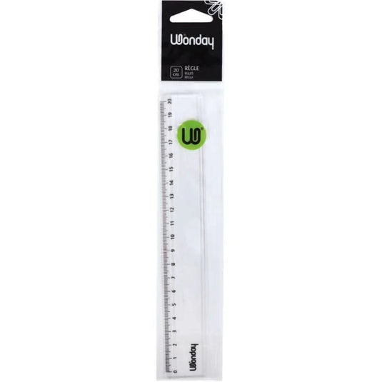 Règle plate cristal 20 cm - Ma Rentrée Facile
