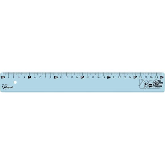 Règle plate incassable 30cm Maped Study - Ma Rentrée Facile