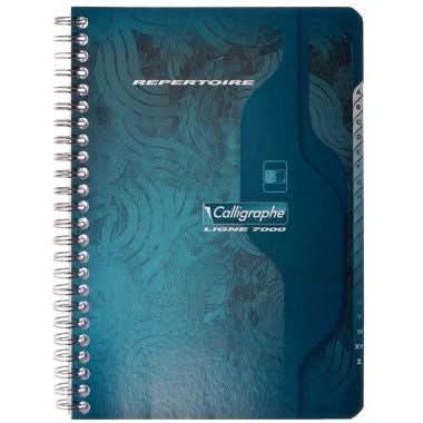 Répertoire spirale 11x17, 100 pages, 5x5, 70g, Coloris aléatoires, Calligraphe - Ma Rentrée Facile