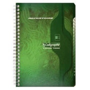 Répertoire spirale 9x14, 100 pages, 5x5, 70g, coloris aléatoires, Calligraphe - Ma Rentrée Facile