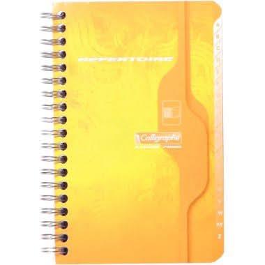 Répertoire spirale 11x17, 180 pages, 5x5, 70g, Coloris aléatoires, Calligraphe - Ma Rentrée Facile