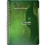 Répertoire spirale 14,8x21, 180 pages, 5x5, 70g, Coloris aléatoires, Calligraphe - Ma Rentrée Facile