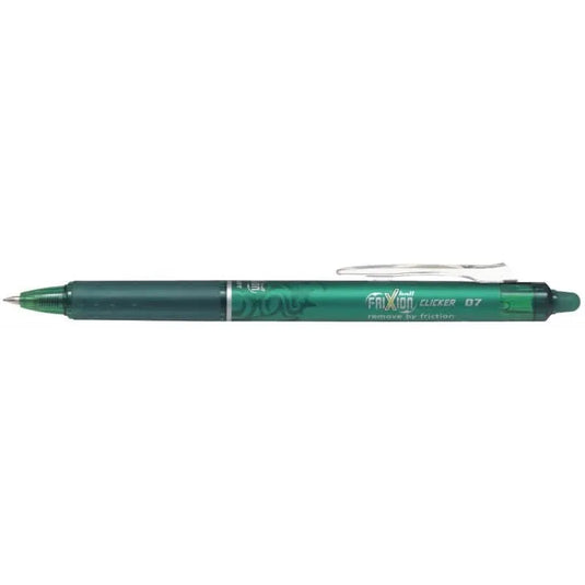 Roller effaçable Frixion Clicker rétractable pointe moyenne vert - Ma Rentrée Facile