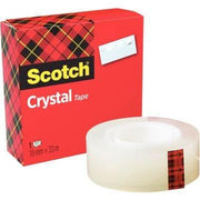 Rouleau adhésif 19mm x 33m Crystal Scotch - Ma Rentrée Facile