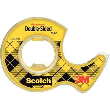 Rouleau adhésif double-face 12 mm x 6,3 m sur dévidoir Scotch - Ma Rentrée Facile