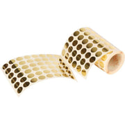 Rouleau de 2832 gommettes rondes diamètre 15 mm, couleur or - Ma Rentrée Facile