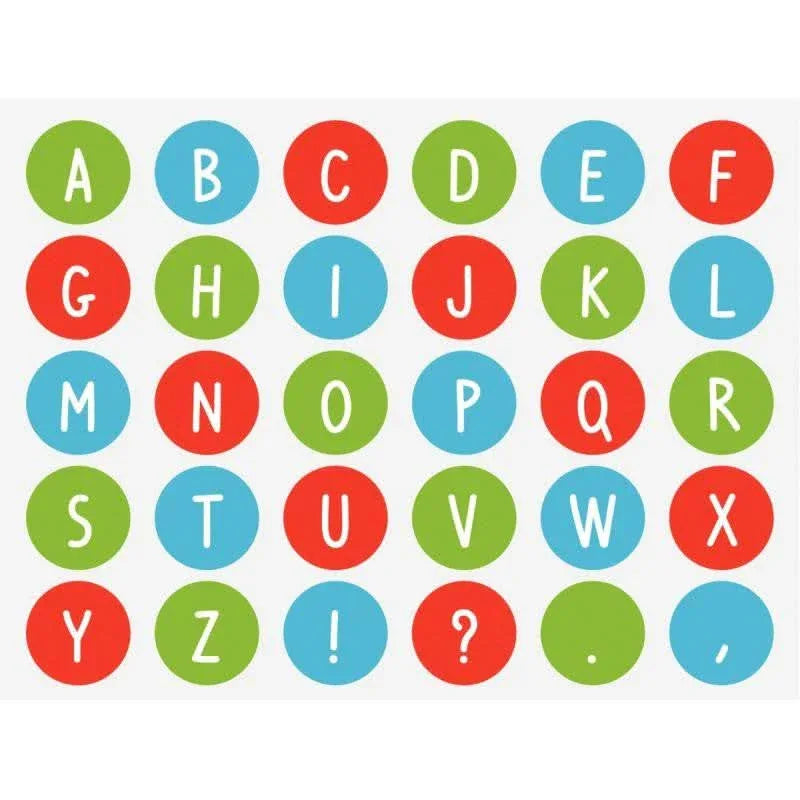 Rouleau de 900 gommettes alphabet en majuscule - Ma Rentrée Facile