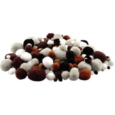 Sac de 300 pompons pelage assortis - Ma Rentrée Facile