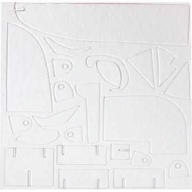 Sac de 5 sculptures carton visage à la manière de Picasso - Ma Rentrée Facile